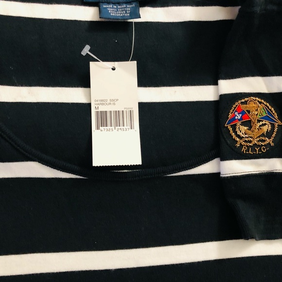 Ralph Lauren Vintage Scoop Neck Knit Striped Sz M - Picture 2 of 5